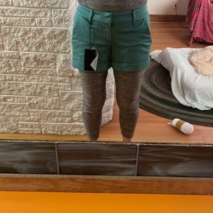 Dear John Roll Cuff 4” inseam “Finnegan” shorts. Brand New. Turquoise. With tags